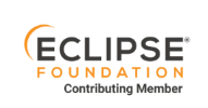 Eclipse Foundation white & orange logo